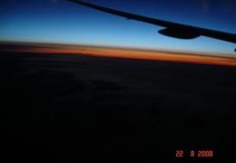 22 Agosto 2008. Sfere luminose fotografate a bordo di un aereo di linea